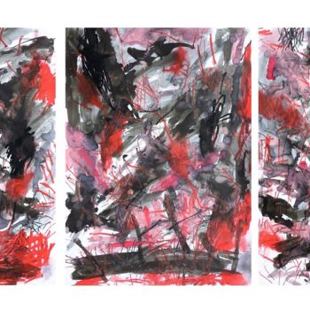 Painting titled ""Le cellule gridano…" by Giulio Benatti, Original Artwork, Watercolor