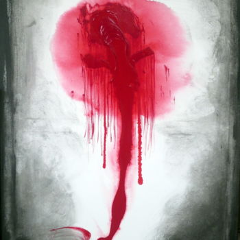 Peinture intitulée "flight-to-lampedusa…" par Marianne Charlotte Mylonas-Svikovsky (Marlo), Œuvre d'art originale, Acrylique