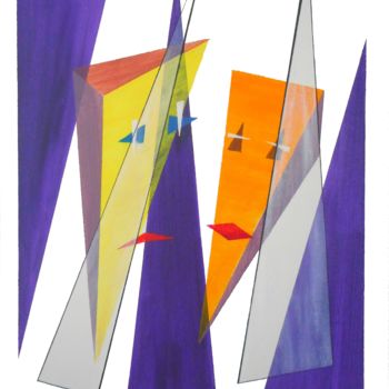 Peinture intitulée "face-painting" par David Callahan, Œuvre d'art originale, Acrylique