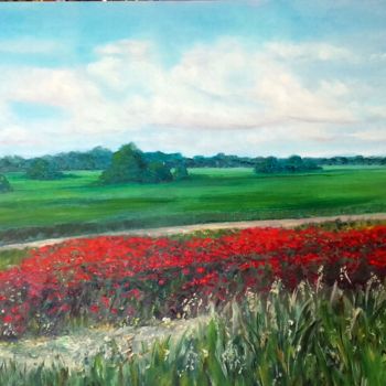 Peinture intitulée "Sur les routes de l…" par Marian Cobos, Œuvre d'art originale, Huile