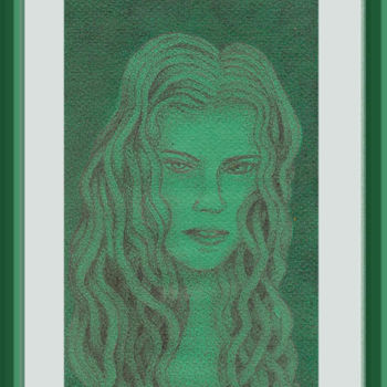 Dessin intitulée "olhos-de-jade.jpg" par Angelica Trompieri, Œuvre d'art originale