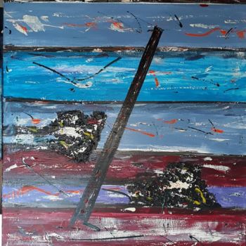 Peinture intitulée "Abstrait 100 X 80 cm" par Didier Duclos, Œuvre d'art originale, Acrylique Monté sur Châssis en bois