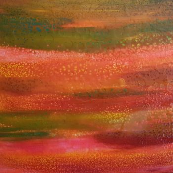 Schilderij getiteld "Marbrure couleurs" door Pascal, Origineel Kunstwerk, Acryl