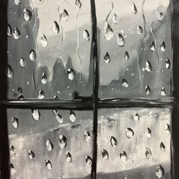 Painting titled "Raindrops.jpeg" by Antika, Original Artwork, Acrylic