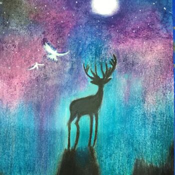 Painting titled "Illusion.jpeg" by Antika, Original Artwork, Pastel