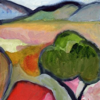 Painting titled "Ode to Gabriele Mun…" by Janel Bragg, Original Artwork, Watercolor