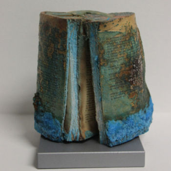 Sculpture titled "BlockBook#crystalbl…" by Baptiste Vanweydeveldt, Original Artwork, Paper