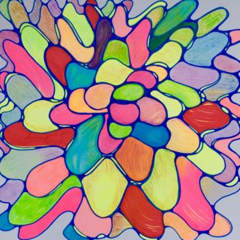 Drawing titled "life and incarnatio…" by Oksana Tukhtarkina, Original Artwork, Marker