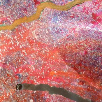 Painting titled "abstract" by Ron Atkin, Original Artwork, Acrylic