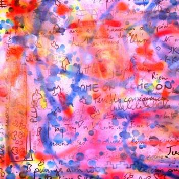 Painting titled "Sans titre (partie…" by Toytoy, Original Artwork