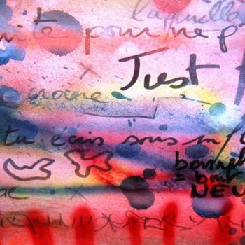 Painting titled "Détail de sans Titre" by Toytoy, Original Artwork