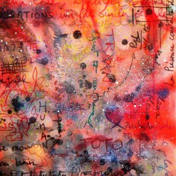 Painting titled "L'accident de voitu…" by Toytoy, Original Artwork