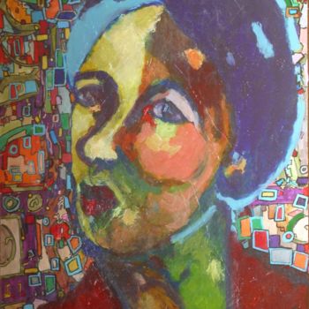 Peinture intitulée "KLIMTomanie" par Evelyne Hervé, Œuvre d'art originale, Autre