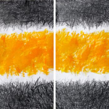 Painting titled ""Mangio il pane di…" by Giulio Benatti, Original Artwork, Oil