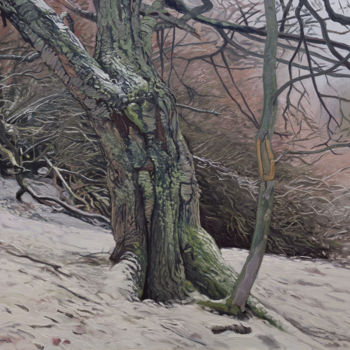Painting titled "Wild Trees II - Bys…" by Wojciech Pater, Original Artwork, Oil