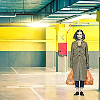 Arts numériques intitulée "Le Parking Souterra…" par Jean-Marie Gitard (Mr STRANGE), Œuvre d'art originale, Photo montage Mo…