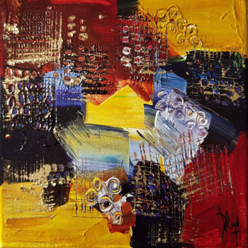 Peinture intitulée "Soleil de septembre" par Muriel Cayet, Œuvre d'art originale, Acrylique