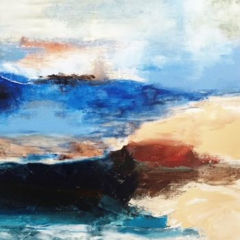 Peinture intitulée "grand paysage" par Noëlle Dauby, Œuvre d'art originale, Acrylique
