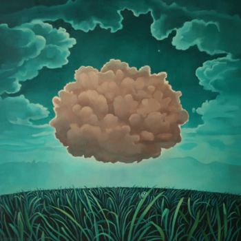 Pintura intitulada "The Firmament" por Rory Mitchell, Obras de arte originais, Óleo