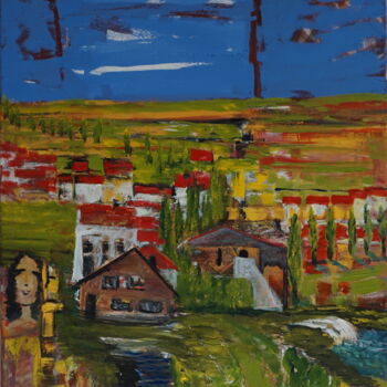 Painting titled "Portugal" by Peter Stutz, Original Artwork, Oil