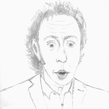 Dessin intitulée "Stephane-bern" par Desnoyers, Œuvre d'art originale, Crayon