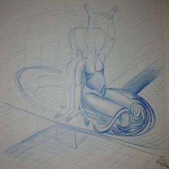 图画 标题为“MIROIR 2011 ©” 由Bega, 原创艺术品, 铅笔