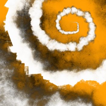 Digital Arts titled "Spiral of Life" by Cila, Original Artwork, Digital Painting