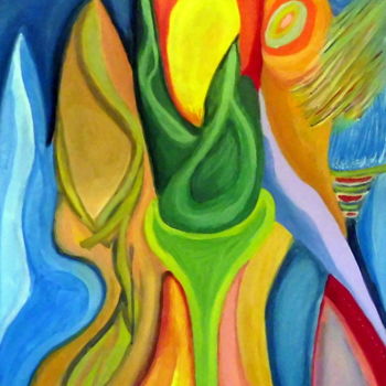 Peinture intitulée "Nova 3" par Juan Luis Gandulfo, Œuvre d'art originale, Acrylique Monté sur Châssis en bois