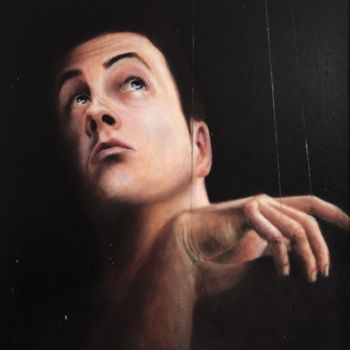 Painting titled "The puppeteer. Part…" by Serge Serednitski, Original Artwork, Oil
