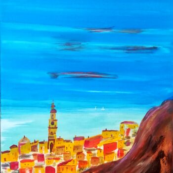 绘画 标题为“Cote d`Azur” 由Brigitte Kölli, 原创艺术品, 丙烯