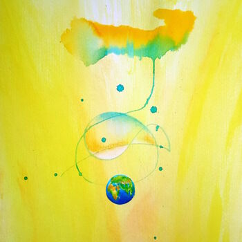 Schilderij getiteld "angel (14)" door Sabina Kiss, Origineel Kunstwerk, Acryl