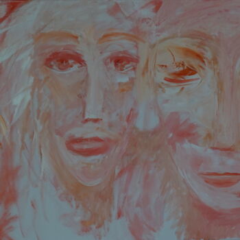Painting titled "La-Féministe" by Peter Stutz, Original Artwork, Oil