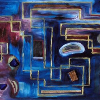 「circuit 1」というタイトルの絵画 Laure Feyenによって, オリジナルのアートワーク