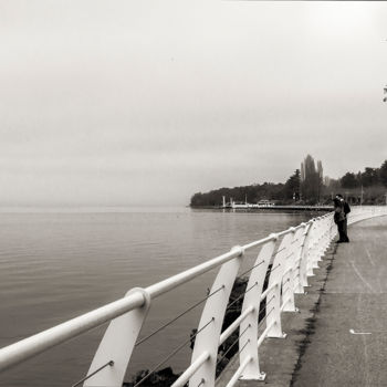 Photographie intitulée "Lac Léman" par Catherine Toiron, Œuvre d'art originale, Photographie numérique