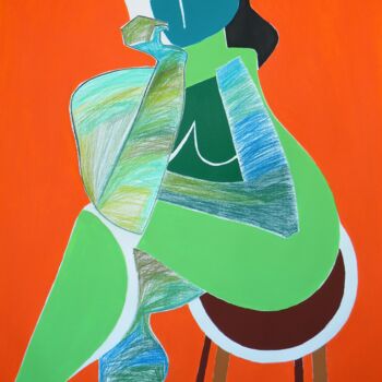 Painting titled "Akagara mukadzi" by Gabriele Donelli, Original Artwork, Acrylic