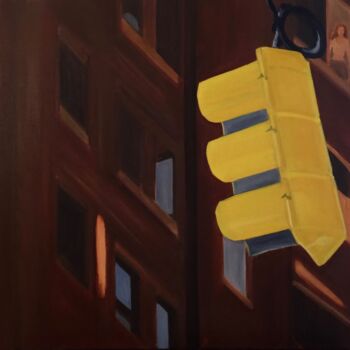 Peinture intitulée "On my way..." par Marie France Garrigues, Œuvre d'art originale, Huile Monté sur Châssis en bois