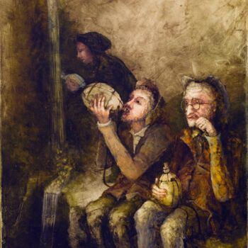 Painting titled "16." by Remigijus Januskevicius, Original Artwork, Oil