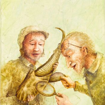 Painting titled "21." by Remigijus Januskevicius, Original Artwork, Oil