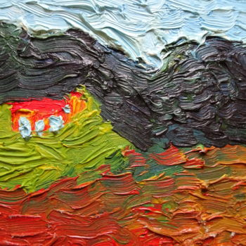 Painting titled "Pyrenäen" by Dieter Hamm, Original Artwork