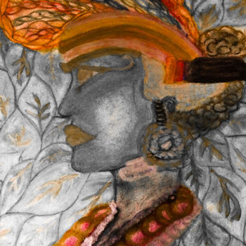 Εκτυπώσεις & Χαρακτικά με τίτλο "Autumn Spirit Guide" από Sonia Ighalo, Αυθεντικά έργα τέχνης, Ψηφιακή εκτύπωση