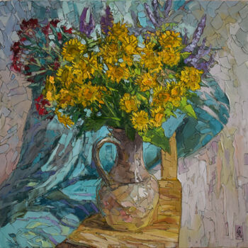 Peinture intitulée "Summer Bouquet from…" par Sergey Sovkov, Œuvre d'art originale