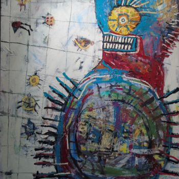 Painting titled "catch the flys" by Tuul, Original Artwork