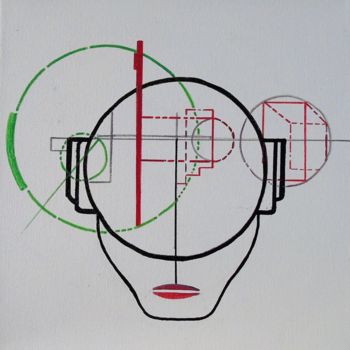 Painting titled "min8" by Tuul, Original Artwork