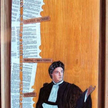 Painting titled "l'avocat" by Mabdeco, Original Artwork