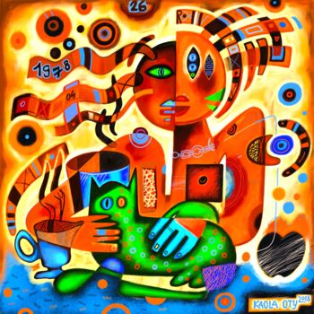 Pintura titulada "digital-1.jpg" por Kaola Oty, Obra de arte original