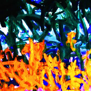 Ζωγραφική με τίτλο "Blossoming Ddomain…" από Peter Jalesh, Αυθεντικά έργα τέχνης, Ακρυλικό