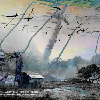 印花与版画 标题为“The lightning fell…” 由Michel Tabanou, 原创艺术品, 数字打印