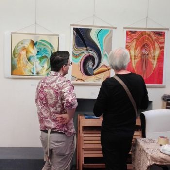 Photographie intitulée "exhibition in Flore…" par David Callahan, Œuvre d'art originale