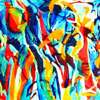 Painting titled "nocturnal-landscape…" by Peter Jalesh, Original Artwork
