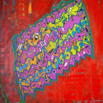 Peinture intitulée "The Scream" par Gerald Shepherd F.F.P.S., Œuvre d'art originale, Acrylique